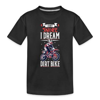 Dirt Bike Dirt Bike Riding Motocross Dirt Biking - Kids' Premium Organic T-Shirt - black - Front