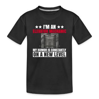 Aufzugsmechaniker-design Für Einen - T-shirt bio Premium Enfant - noir - Devant
