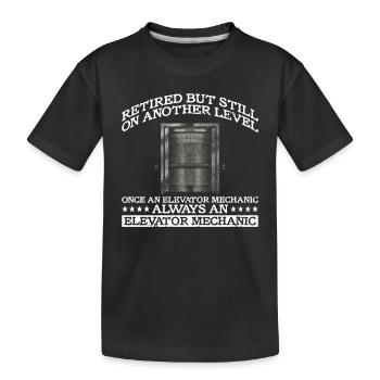 Pensionierter Aufzugsmechaniker Design Für Einen - Kids' Premium Organic T-Shirt - black - Front