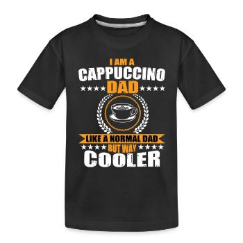 Cappuccino Papa Outfit Barista - T-shirt bio Premium Enfant - noir - Devant