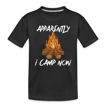 Scout Camping Outdoor Campfire Hiking Backpacking - Kinder Premium Bio T-Shirt - Schwarz - Vorne