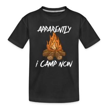 Scout Camping Outdoor Campfire Hiking Backpacking - Kinder Premium Bio T-Shirt - Schwarz - Vorne