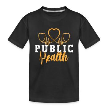 Virologue en santé publique Infirmière en soins de santé - T-shirt bio Premium Enfant - noir - Devant