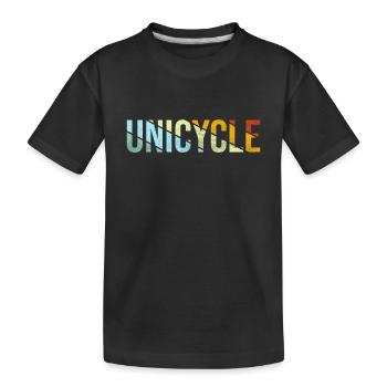 Rétro monocycle - T-shirt bio Premium Enfant - noir - Devant