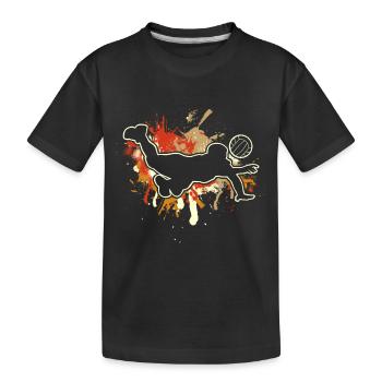 Volleyball - Kids' Premium Organic T-Shirt - black - Front