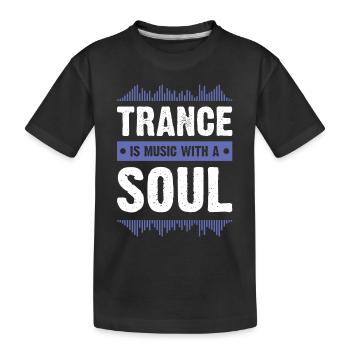 trance soul - Kinder Premium Bio T-Shirt - Schwarz - Vorne