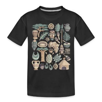 Afrique - T-shirt bio Premium Enfant - noir - Devant