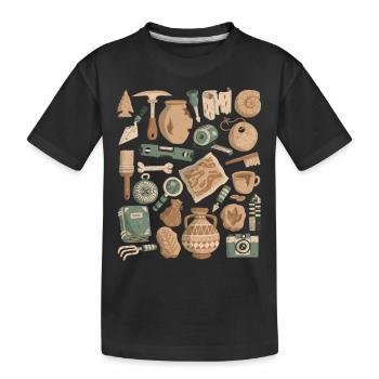 Archéologie - T-shirt bio Premium Enfant - noir - Devant