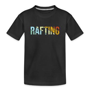 Rafting Rétro - T-shirt bio Premium Enfant - noir - Devant