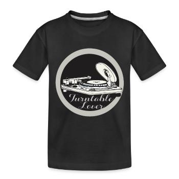 RECORD PLAYERS - Kids' Premium Organic T-Shirt - black - Front