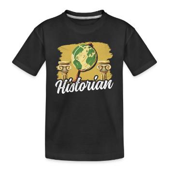 Historian History Teacher History History - Kids' Premium Organic T-Shirt - black - Front
