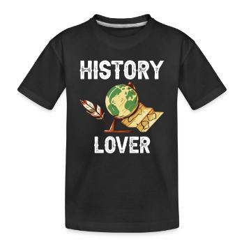 Amoureux de l’histoire Historien Profession Histoire - T-shirt bio Premium Enfant - noir - Devant