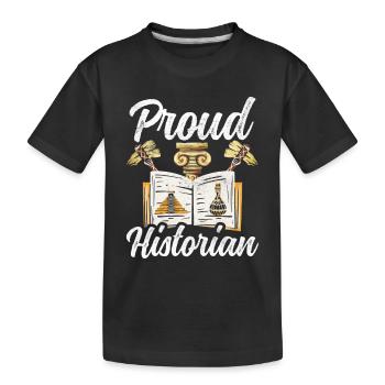 Fier historien Histoire - T-shirt bio Premium Enfant - noir - Devant
