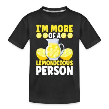 Limonade Limonadenstand - Kinder Premium Bio T-Shirt - Schwarz - Vorne