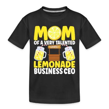 Limonade Limonadenstand - Kinder Premium Bio T-Shirt - Schwarz - Vorne