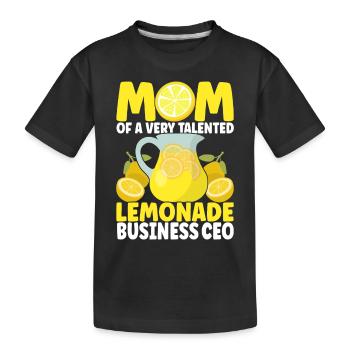 Lemonade Lemonade stand - Kids' Premium Organic T-Shirt - black - Front