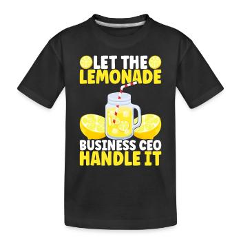 Lemonade Lemonade stand - Kids' Premium Organic T-Shirt - black - Front