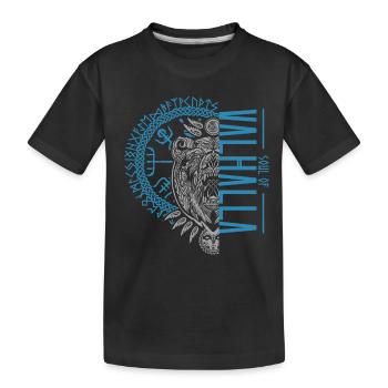 Nœud viking celtique et âme d’ours du Valhalla - T-shirt bio Premium Enfant - noir - Devant