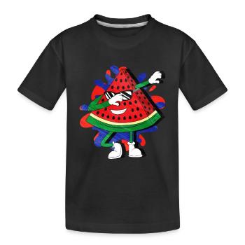 Watermelon - Kids' Premium Organic T-Shirt - black - Front