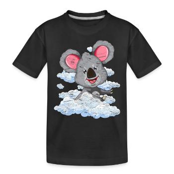 Australie Animal Zoo Animal Gift Nuages Koala - T-shirt bio Premium Enfant - noir - Devant