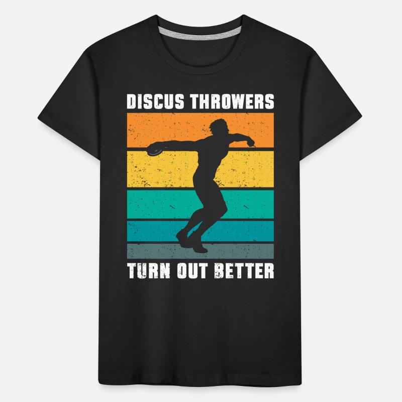 Discus Thrower Gift Discus Throwing Kids' Premium Organic T-Shirt