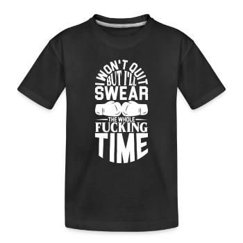 Boxe féminine Boxe féminine Boxeuse féminine - T-shirt bio Premium Enfant - noir - Devant