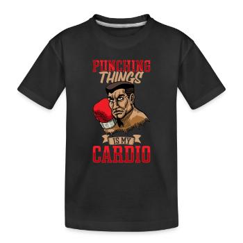 Women's Boxing Women's Boxing Boxer Women - Kids' Premium Organic T-Shirt - black - Front