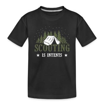 Scouting Pfadfinder - Kinder Premium Bio T-Shirt - Schwarz - Vorne
