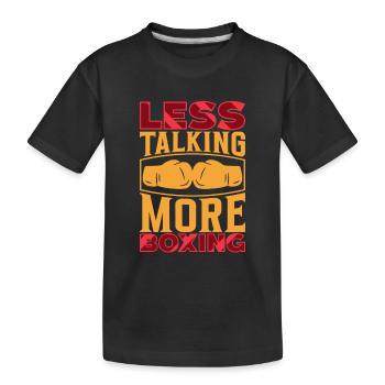 Boxe féminine Boxe féminine Boxeuse féminine - T-shirt bio Premium Enfant - noir - Devant