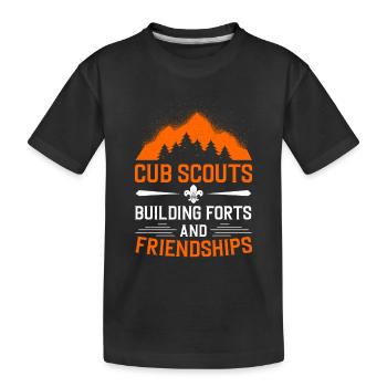Scouting Pfadfinder - Kinder Premium Bio T-Shirt - Schwarz - Vorne