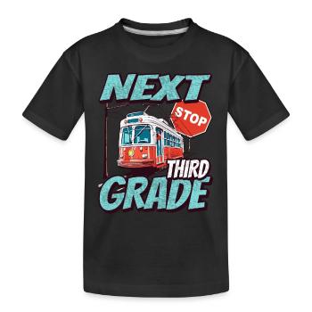 Prochain arrêt : Troisième Classe - Enfants - T-shirt bio Premium Enfant - noir - Devant