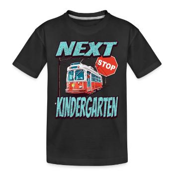 Arrêt le plus proche: Kindergarten - Kids - T-shirt bio Premium Enfant - noir - Devant