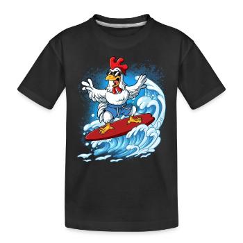Surfeurs de vagues Surfeurs Surfeurs - T-shirt bio Premium Enfant - noir - Devant
