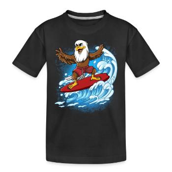 Surfeurs de vagues Surfeurs Surfeurs - T-shirt bio Premium Enfant - noir - Devant