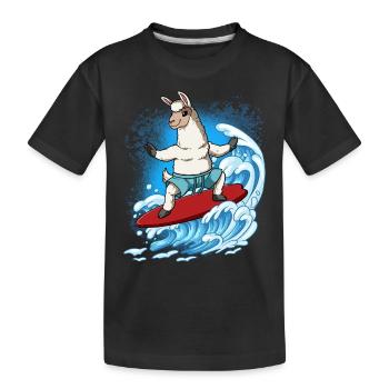 Surfeurs de vagues Surfeurs Surfeurs - T-shirt bio Premium Enfant - noir - Devant