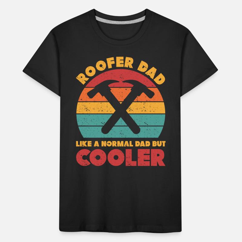 Dachdecker Geschenk Arbeit Handwerker Dachdecker Kinder Premium Bio T-Shirt