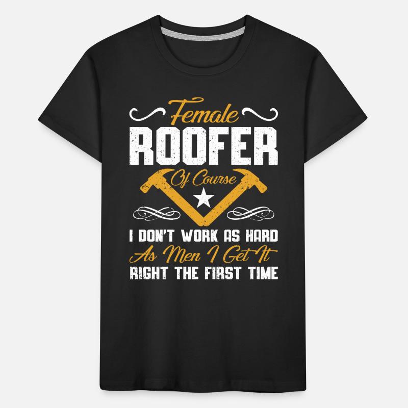 Roofer Gift Work Artisan Roofer Kids' Premium Organic T-Shirt