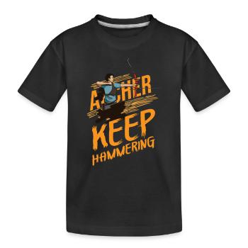 Archery Bow and arrow Target shooting - Kids' Premium Organic T-Shirt - black - Front