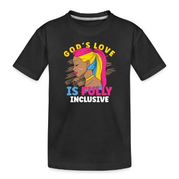 Afro Black Girl Pride Afro Girl Afrocentric - Kids' Premium Organic T-Shirt - black - Front