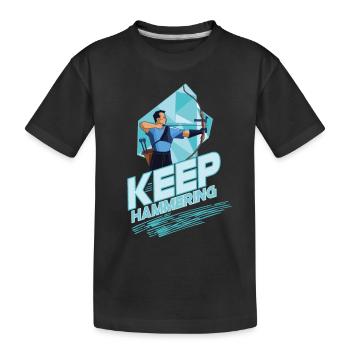 Archery Bow and arrow Target shooting - Kids' Premium Organic T-Shirt - black - Front