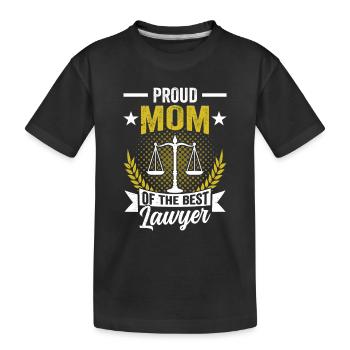 Fière maman du meilleur avocat avocat avocat avocat - T-shirt bio Premium Enfant - noir - Devant