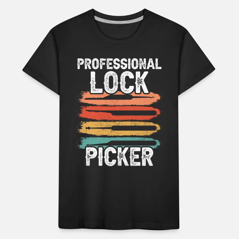 Professional Lock Cracker Lock Picker Cracking T-shirt bio Premium Enfant