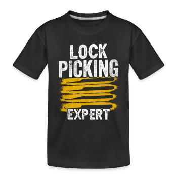 Lockpicking Expert Lock Picking Lock Cracking - T-shirt bio Premium Enfant - noir - Devant