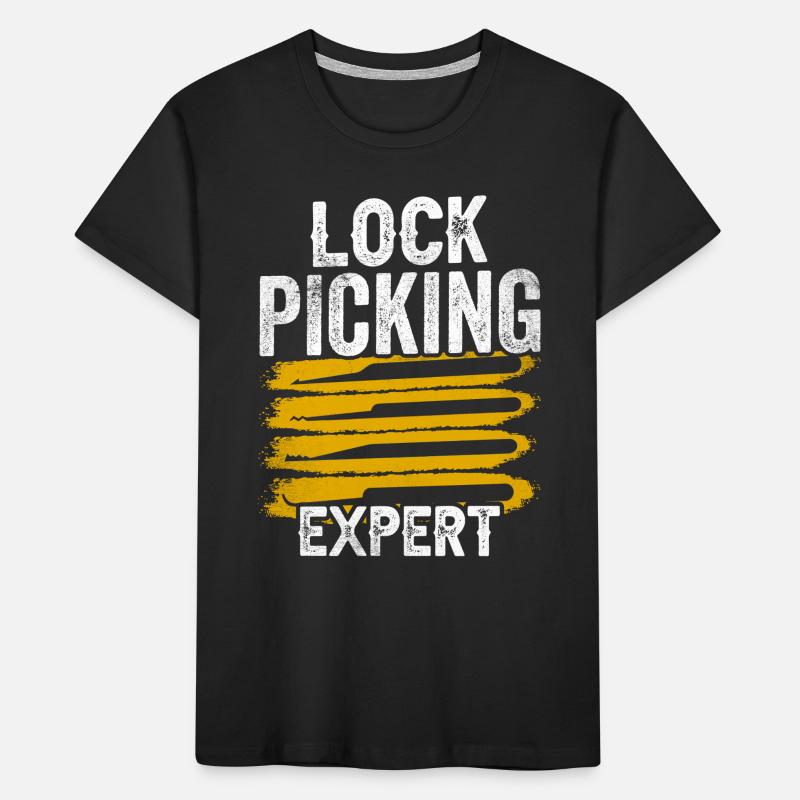 Lockpicking Expert Lock Picking Lock Cracking T-shirt bio Premium Enfant