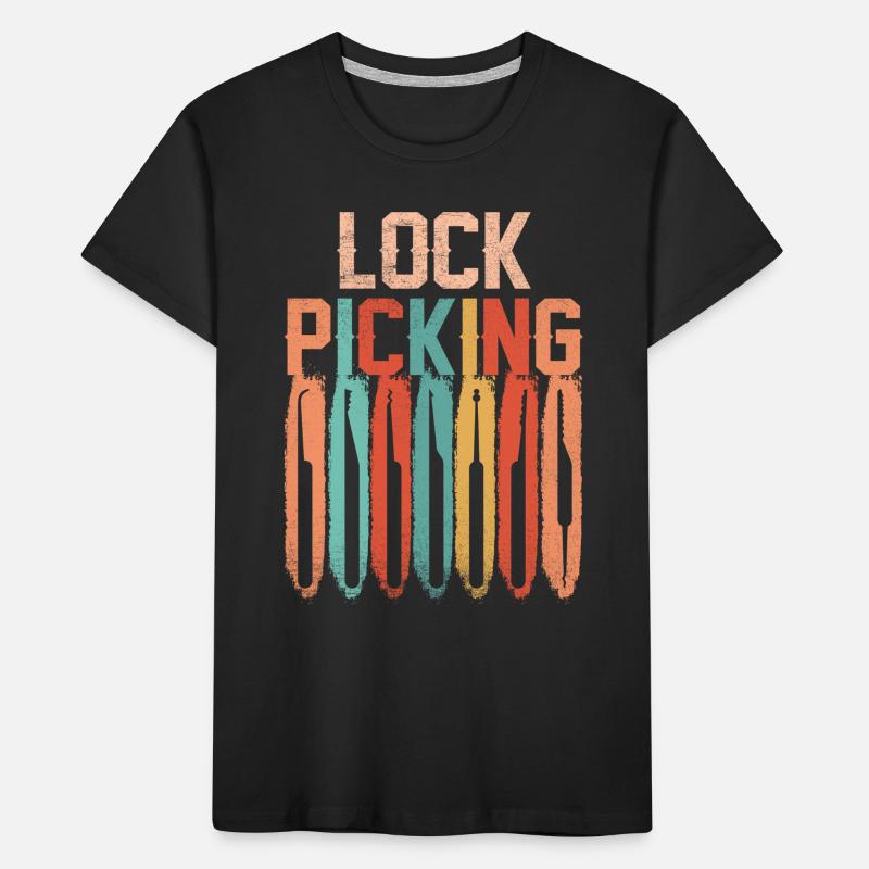 Lock Picking, Lockpicking, Cracking, Cracker, Lock Kids' Premium Organic T-Shirt