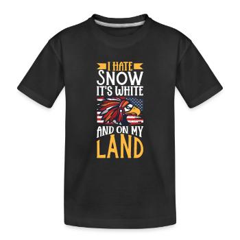 Aborigènes indiens Histoire des peuples autochtones - T-shirt bio Premium Enfant - noir - Devant