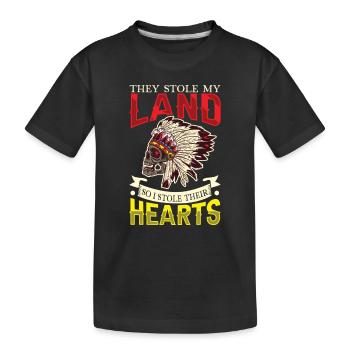Aborigènes indiens Histoire des peuples autochtones - T-shirt bio Premium Enfant - noir - Devant