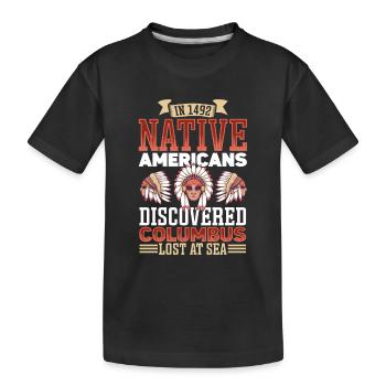 Aborigènes indiens Histoire des peuples autochtones - T-shirt bio Premium Enfant - noir - Devant