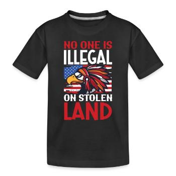 Aborigènes indiens Histoire des peuples autochtones - T-shirt bio Premium Enfant - noir - Devant