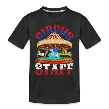 Artiste de cirque Carrousel Cadeau Cirque - T-shirt bio Premium Enfant - noir - Devant